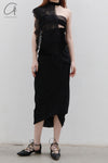 Un Morceau Yangliu Double Layer Twisted Half -skirt UM231XZ14